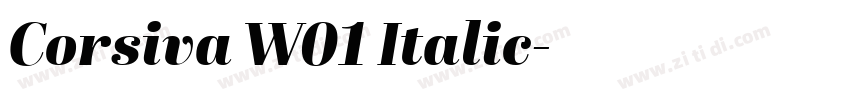 Corsiva W01 Italic字体转换